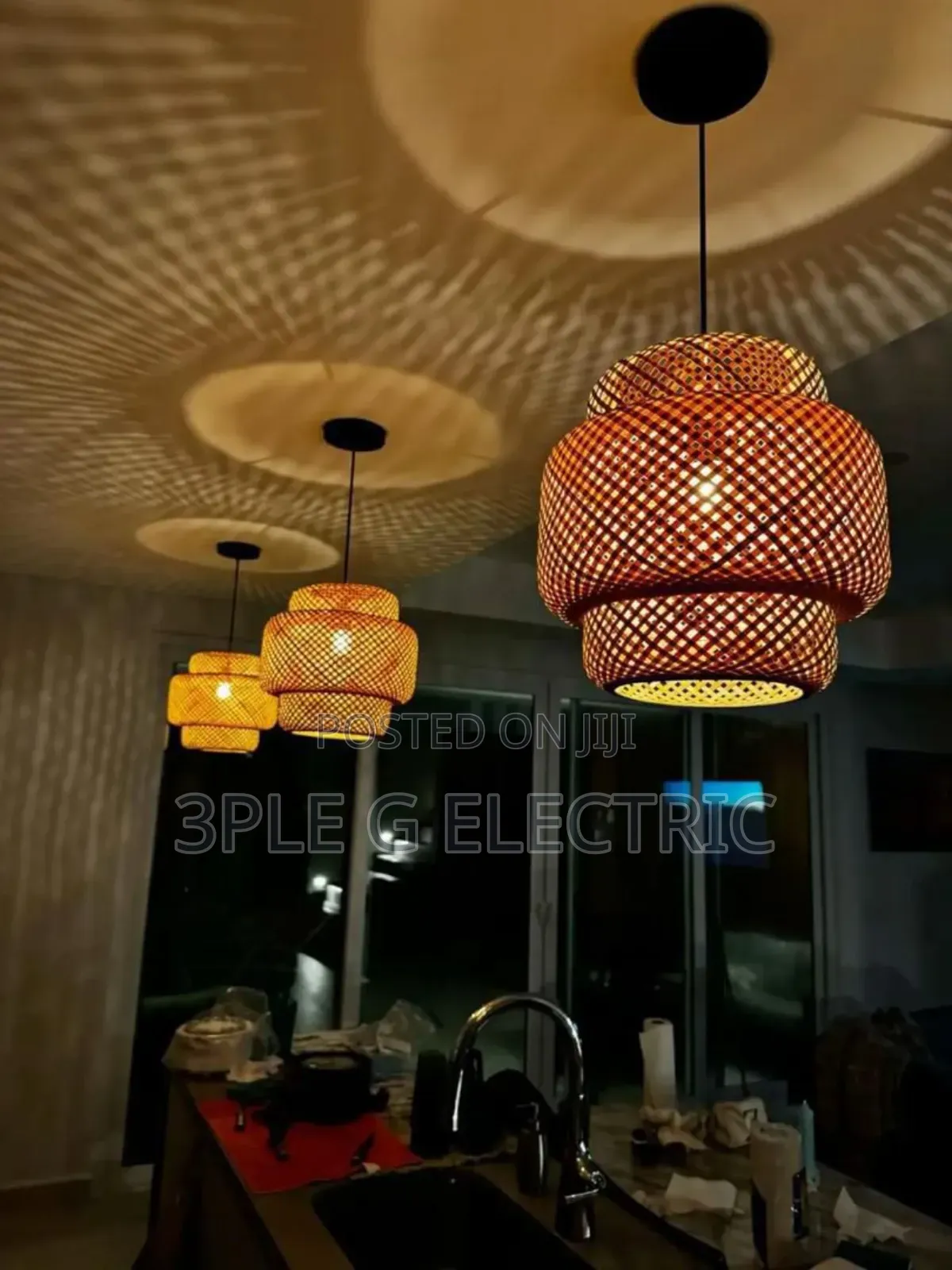 Oval Shaped Basket Pendant Light