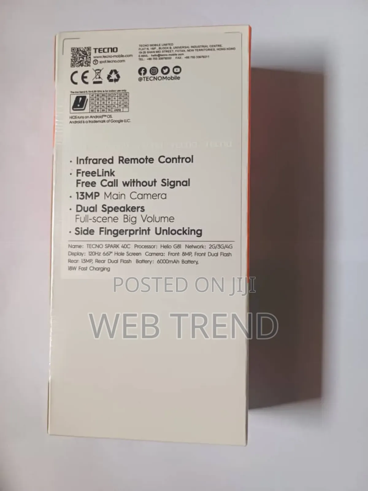 New Tecno Spark 40 128 GB Black