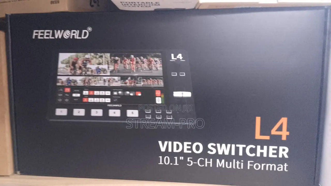 Feelworld L4 Hdmi Livestream Switcher With 10.1" LCD Monitor