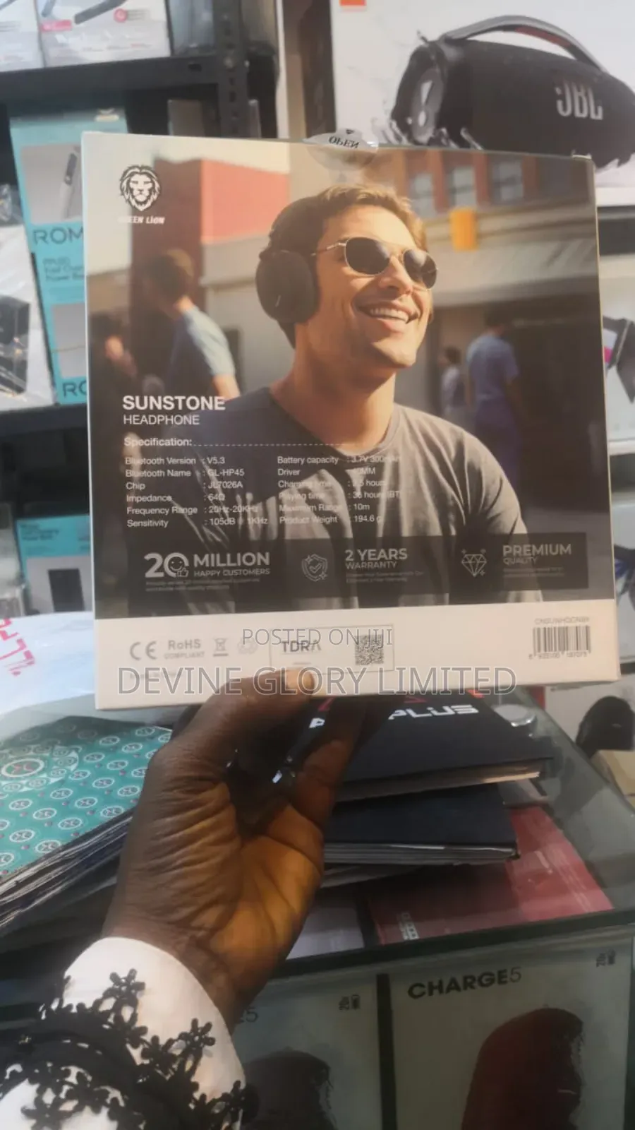 Green Lion Sunstone Wireless Headphone Gl-Hp45 Bluetooth