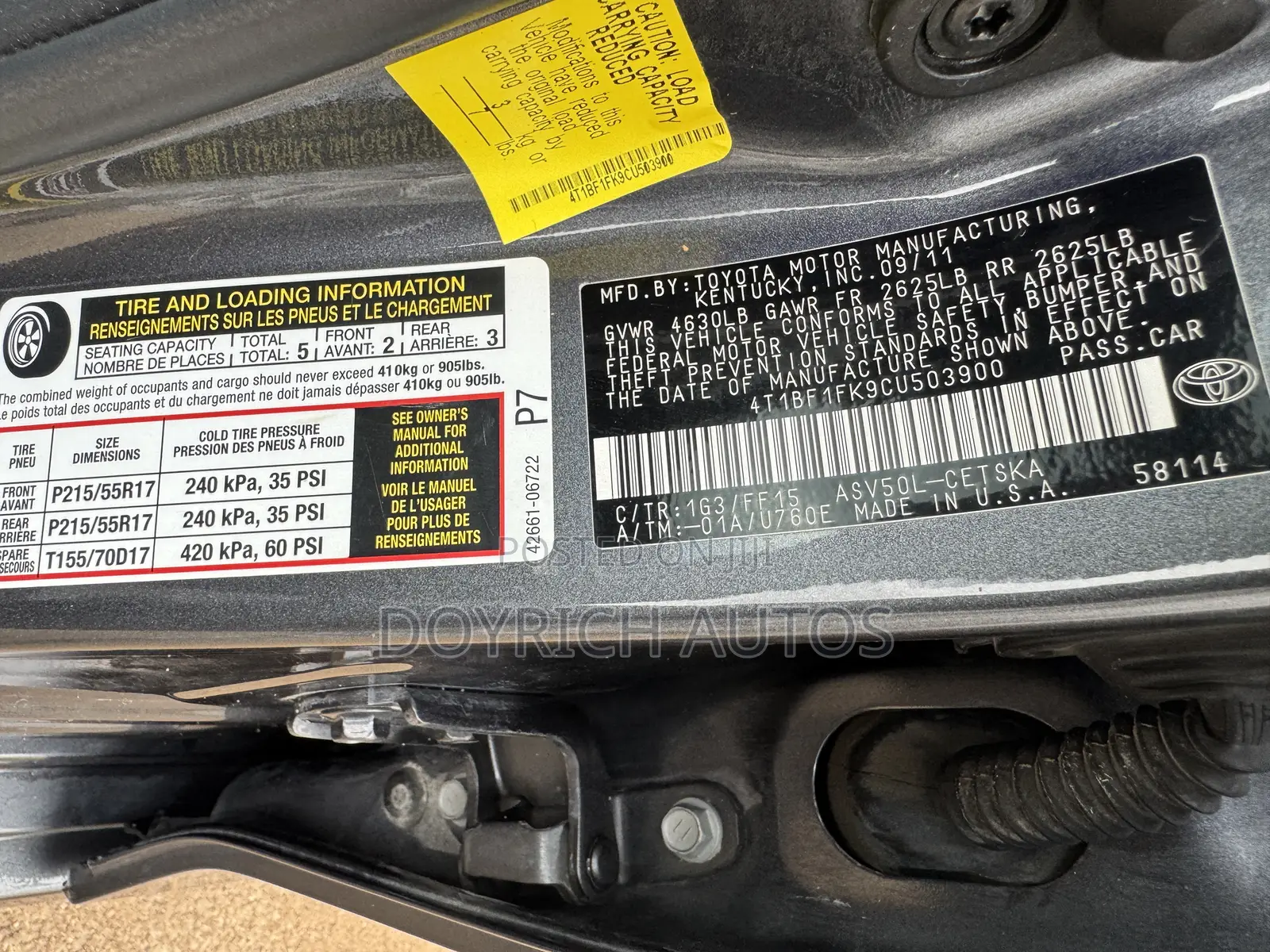 Toyota Camry SE 4dr Sedan (2.5L 4cyl 6A) 2013 Gray