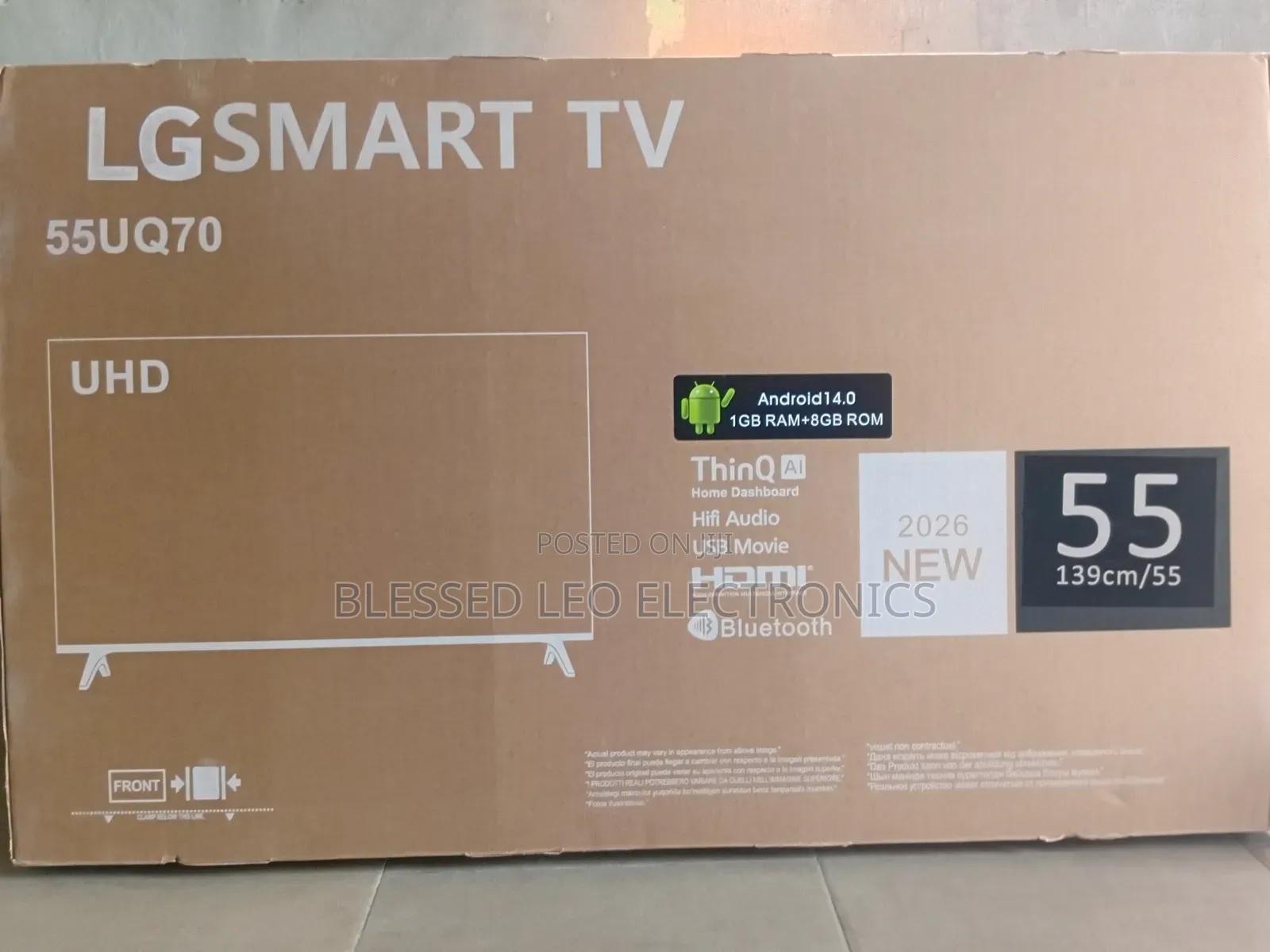 55" Smart Tv – Frameless 
 Built-in Bluetooth
Netflix | Youtube