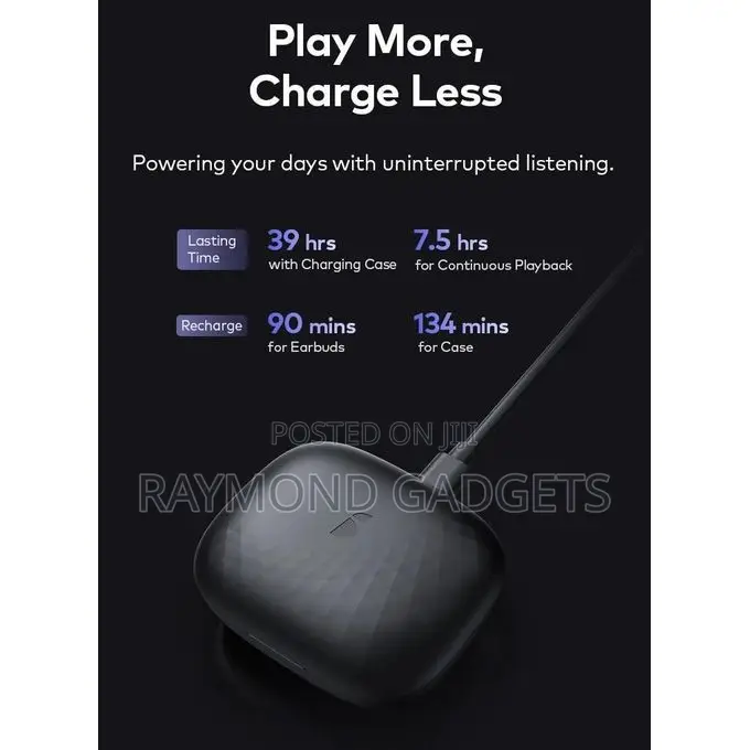 Itel Budsair 5e Wireless Earbuds – 39h Battery, Deep Bass, Ip54