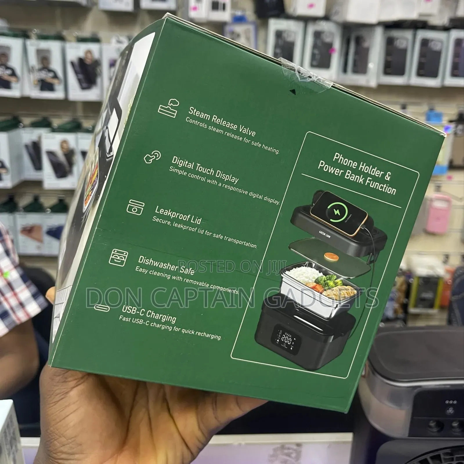 Green Lion Portable Lunch Box Built in Battery / Electric Heating 60w