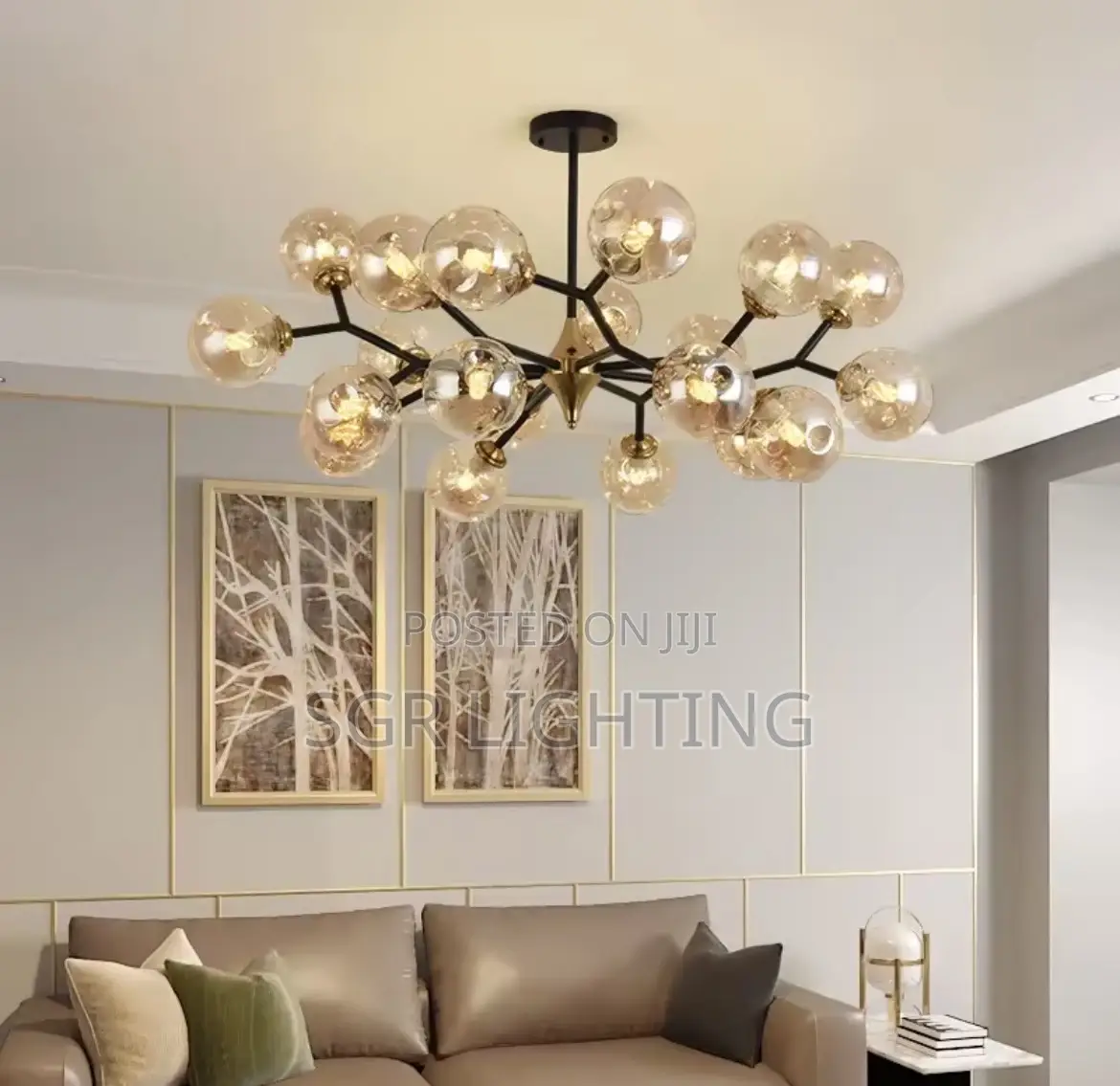 Modern Glass Ball Chandelier Nordic Led Round Ball Pendant Lights