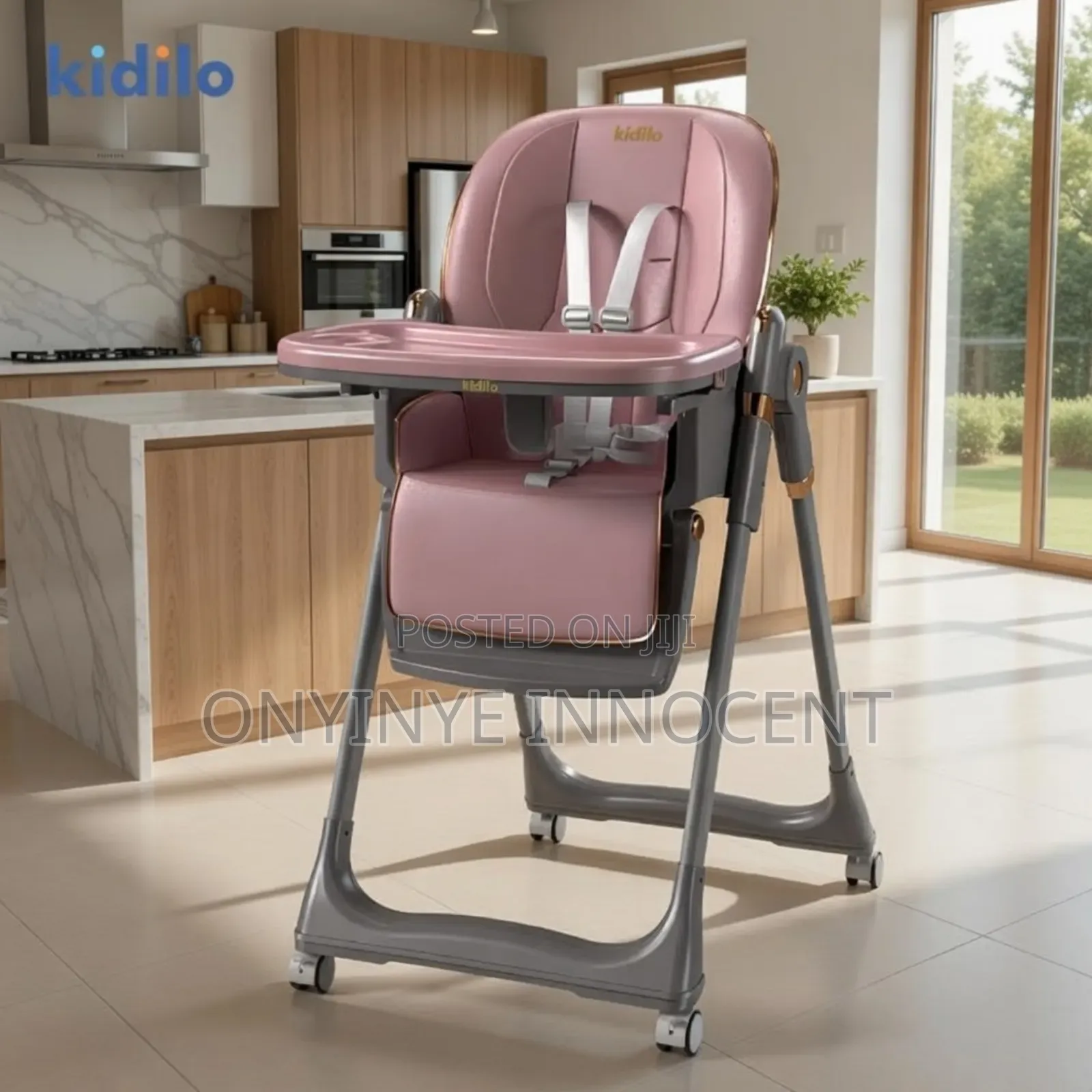 Kidilo Luxury Adjustable Baby High Chair – Ergonomic Mobile