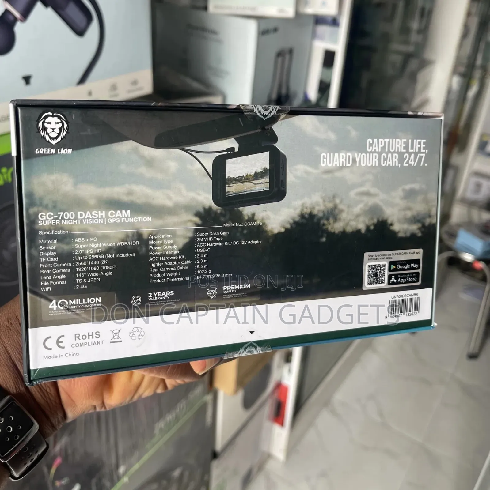 Green Lion Gc-700 Dash Cam Super Night Vision and GPS Function