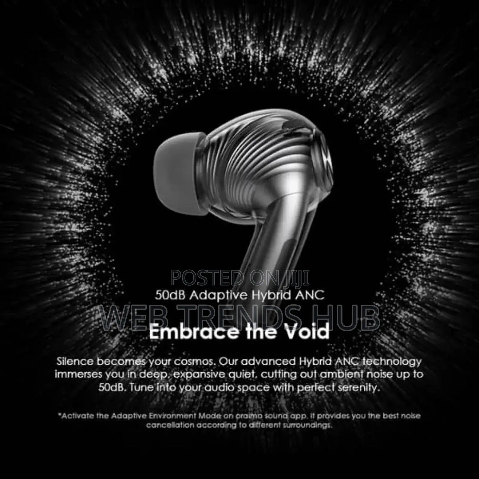 Oraimo Spacebuds Pro - 50db Hybrid Anc Sound360 Audio(Otw-930)