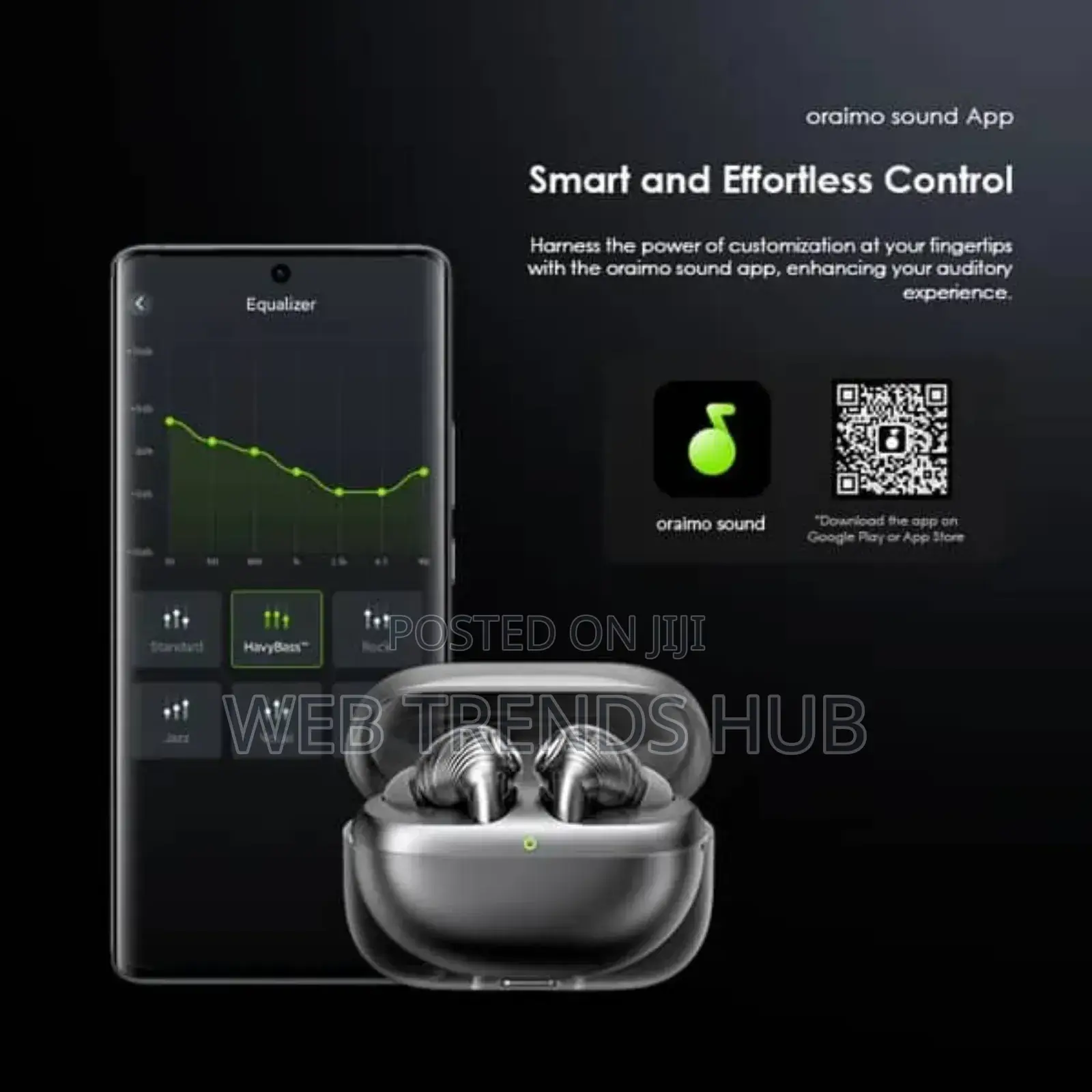 Oraimo Spacebuds Pro - 50db Hybrid Anc Sound360 Audio(Otw-930)