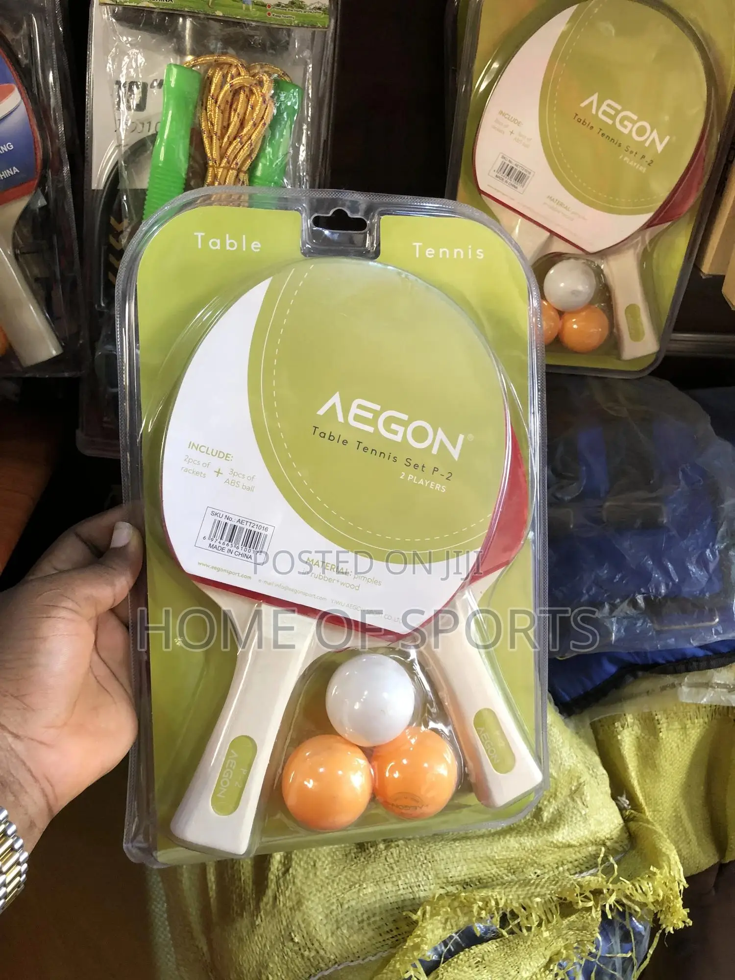 Pack of Table Tennis Bats Balls