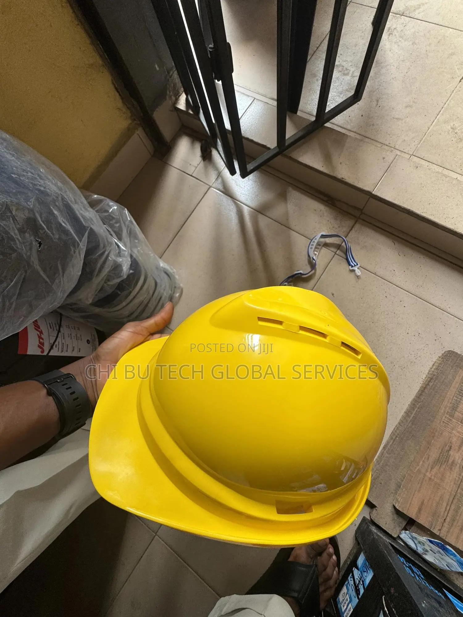 Yellow Industrial Safety Helmet Msa