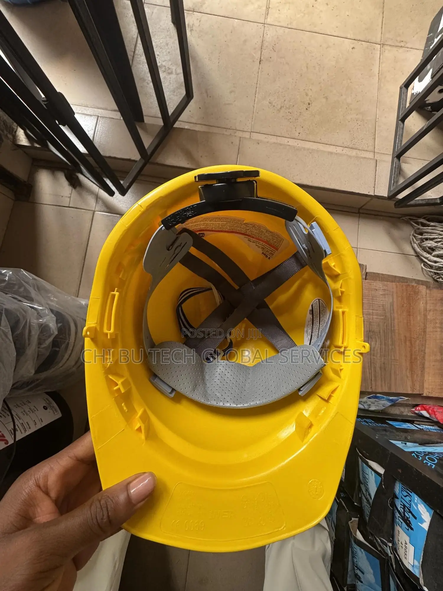 Yellow Industrial Safety Helmet Msa