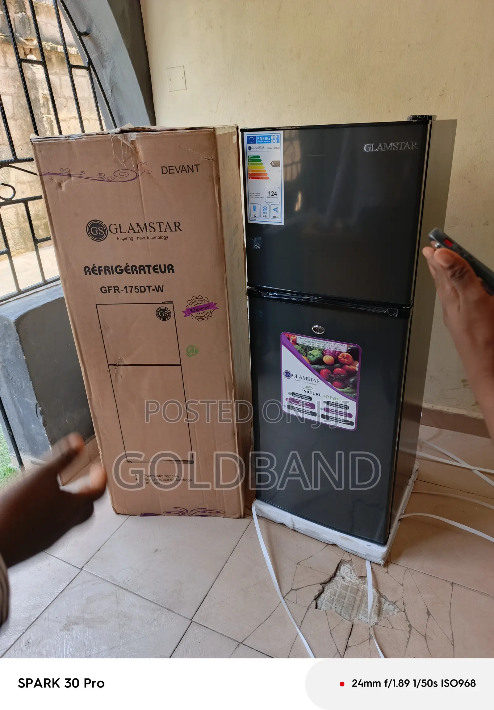 Glamstar 175l Fridge – Energy Saving Double Door
