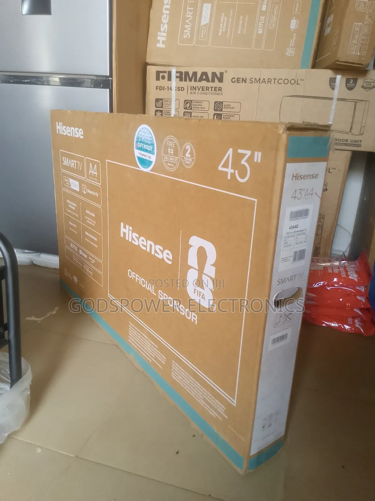 Hisense Vidaa 43 Inches Smart Tv(Free Wall Hanger)