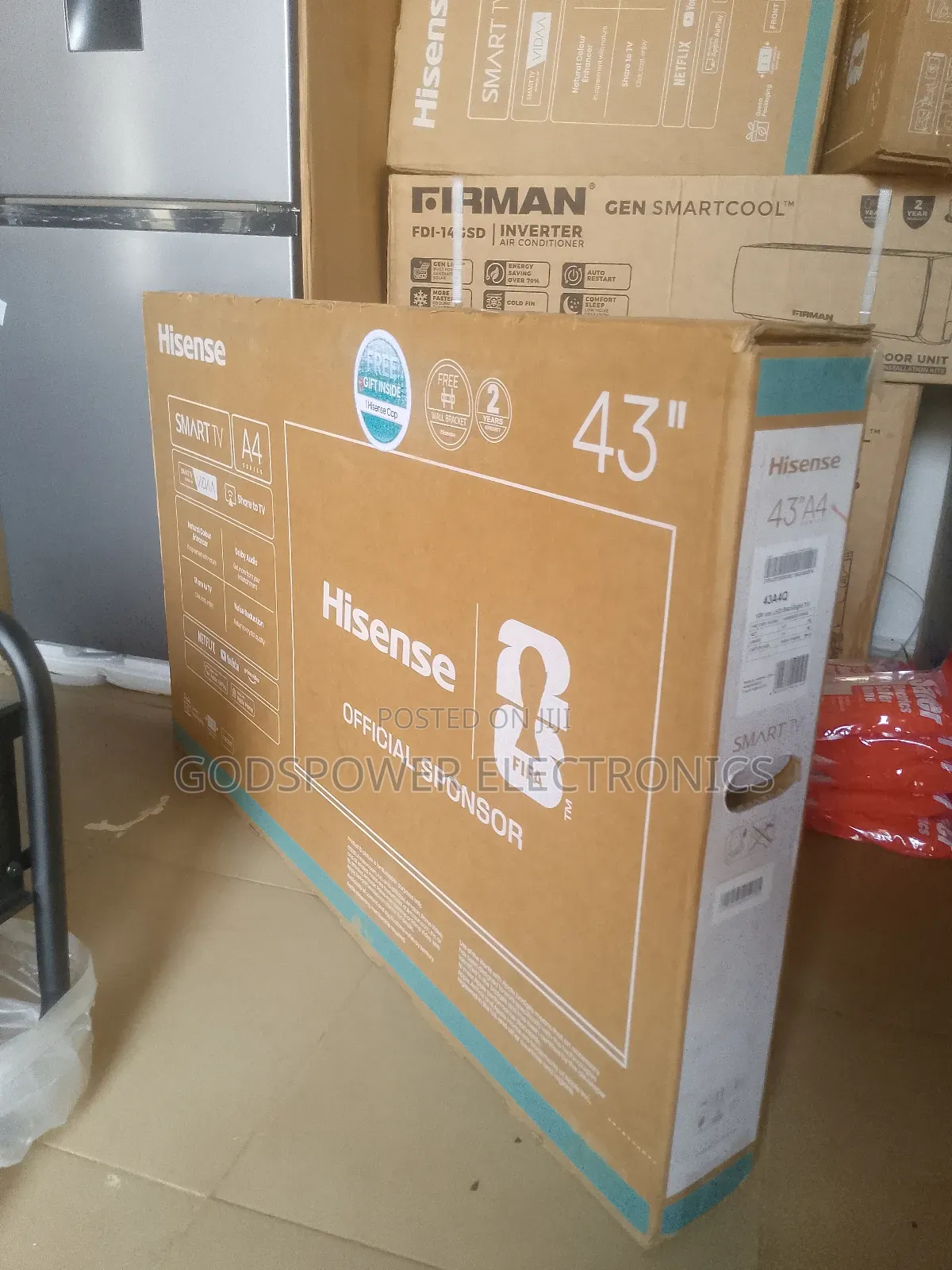 Hisense Vidaa 43 Inches Smart Tv(Free Wall Hanger)