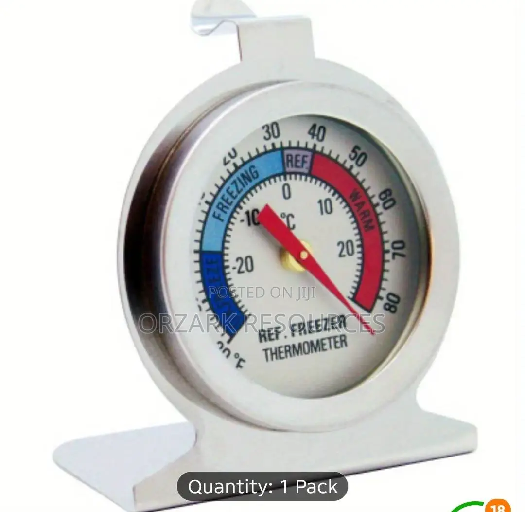 Stainless Steel Refrigerator / Freezer Thermometer