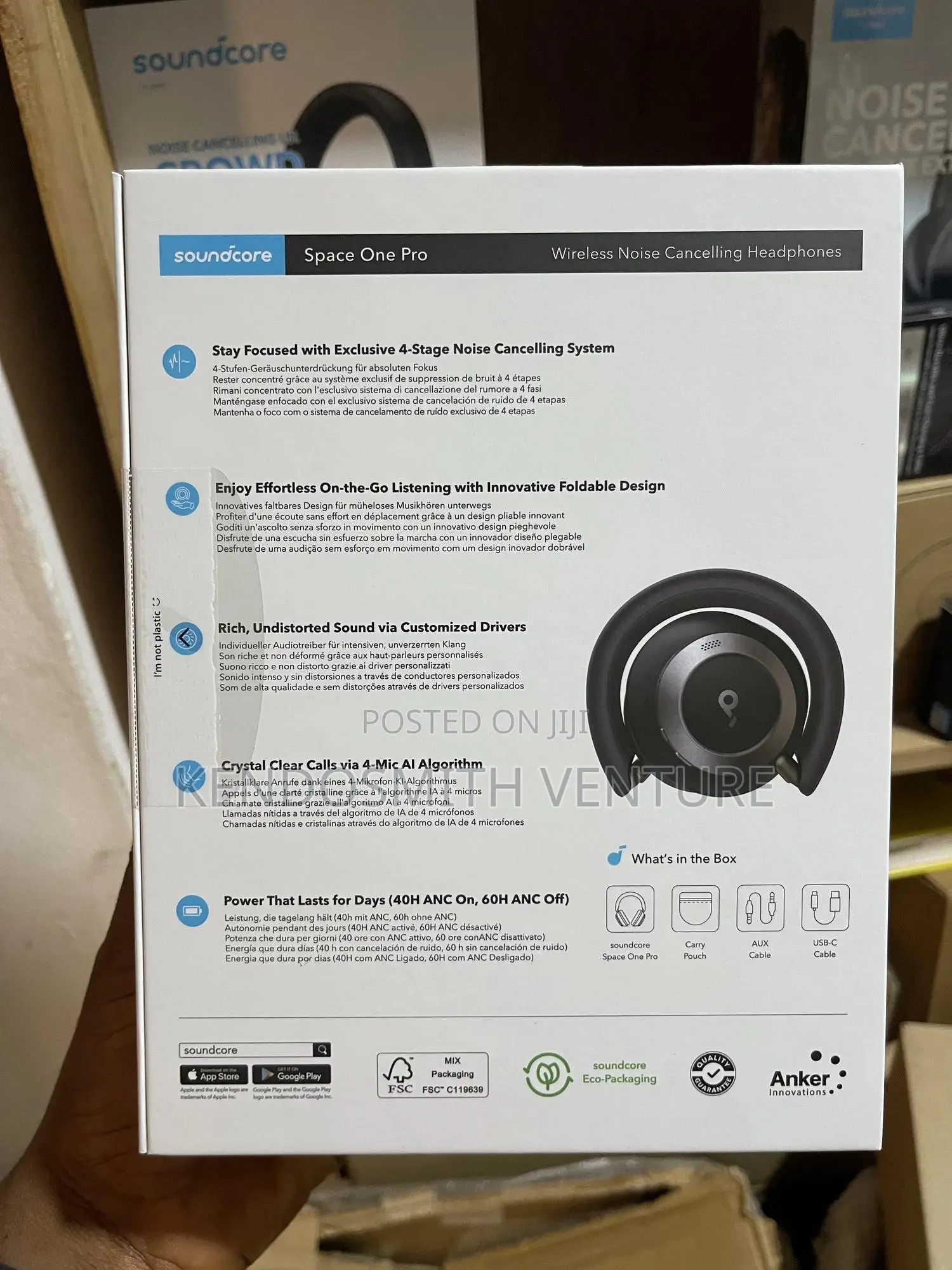 Anker Soundcore Space One Pro — Wireless Noise-Cancelling Headphones