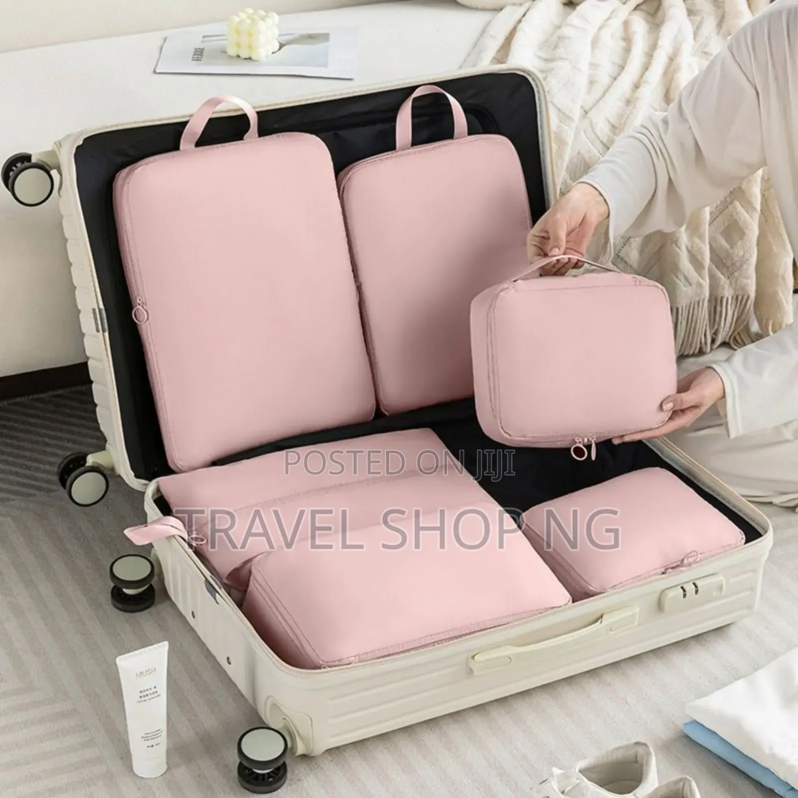 6-in-1 Compression Packing Cubes For Luggage Space Saving