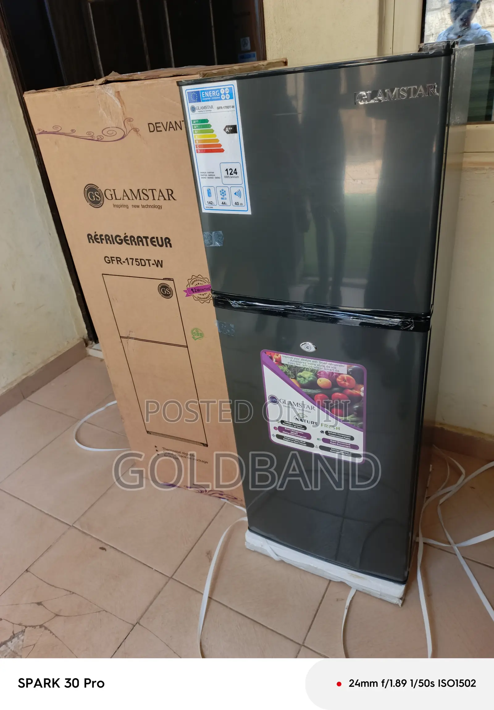 Glamstar 175l Fridge – Stylish Double Door Design