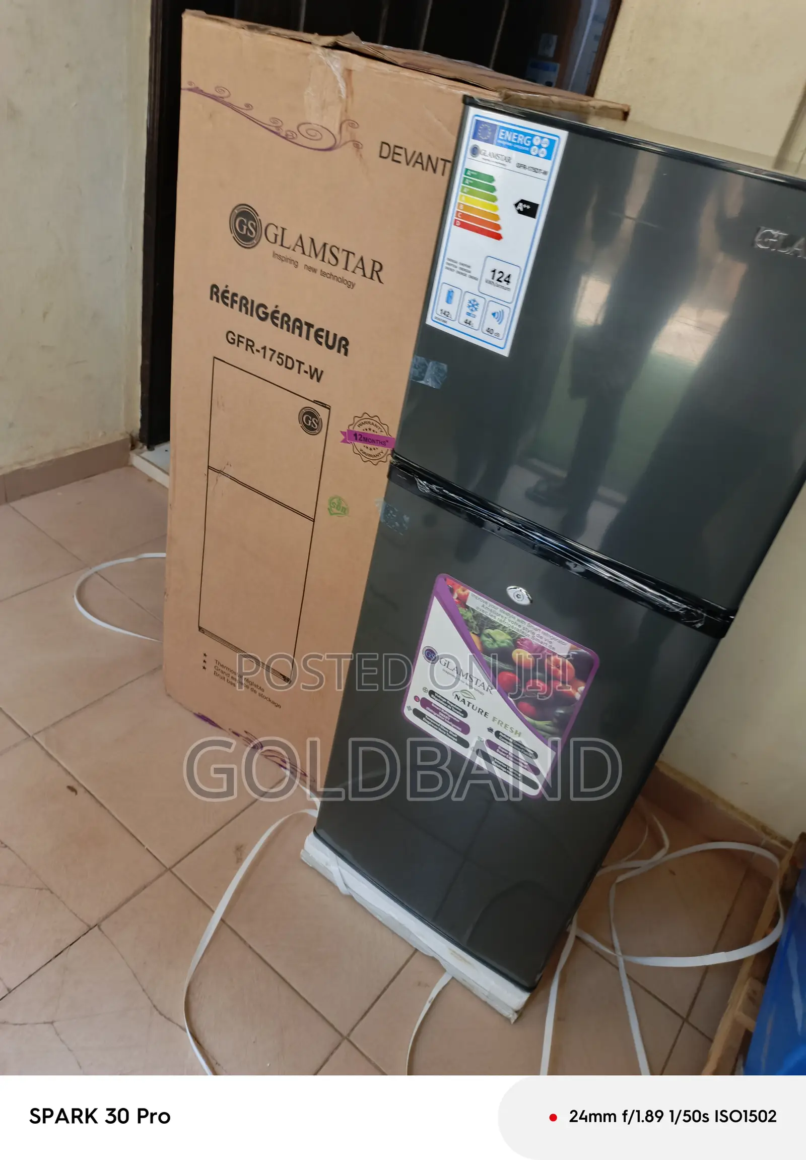 Glamstar 175l Refrigerator – Household Double Door Fridge