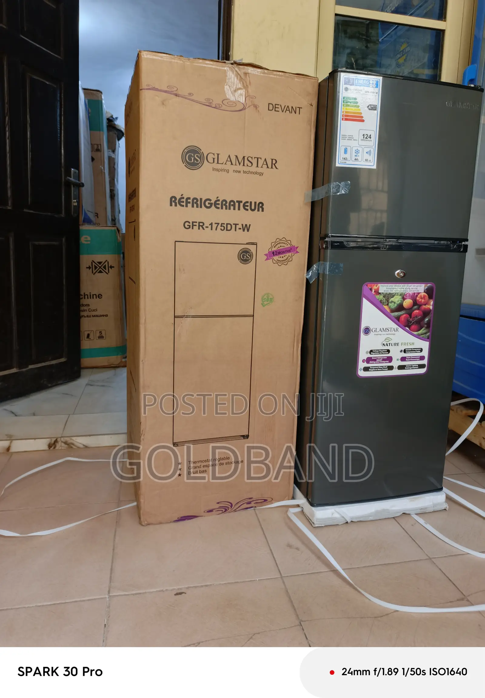 Glamstar 175l Double Door Refrigerator – Perfect Kitchen Fit