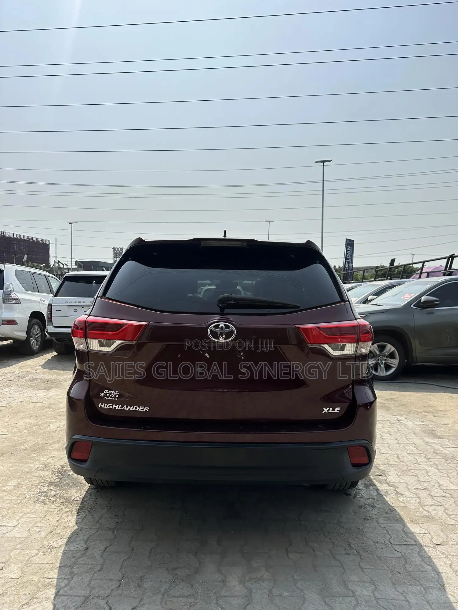 Toyota Highlander XLE 2019 Burgundy