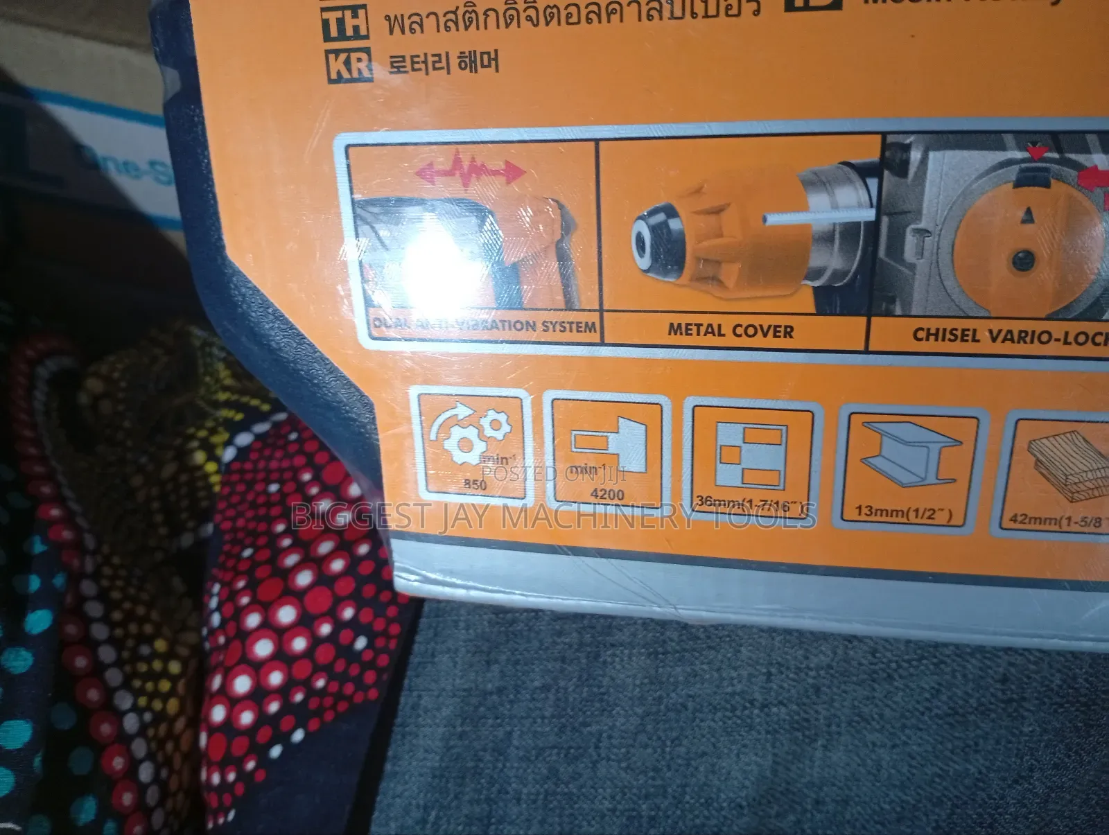 Rotary Hammer Drill 36mm 1800w Ingco