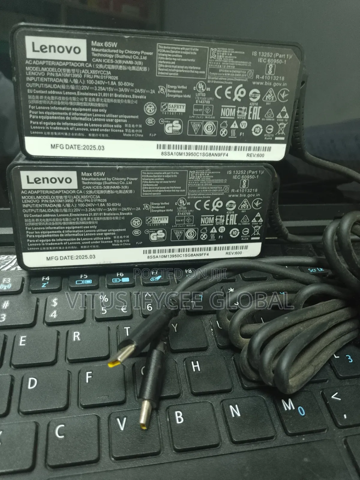 The Lenovo 65w Usb-C Ac Charger