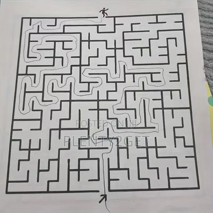Intermediate Edition Maze Puzzle Book – Boost Focus, Logic Thinking