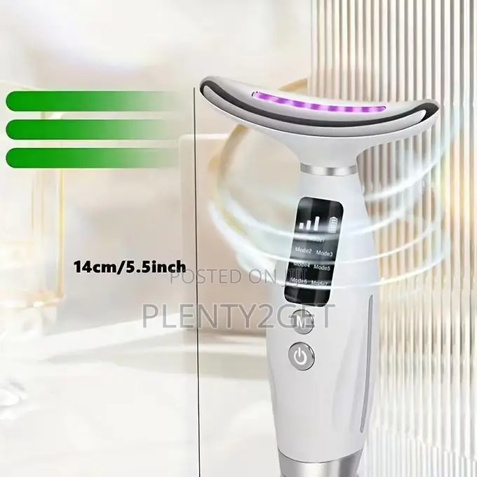 Facial Neck Massager, 7 Modes, Rechargeable Usb, Home Use Neck and Fac