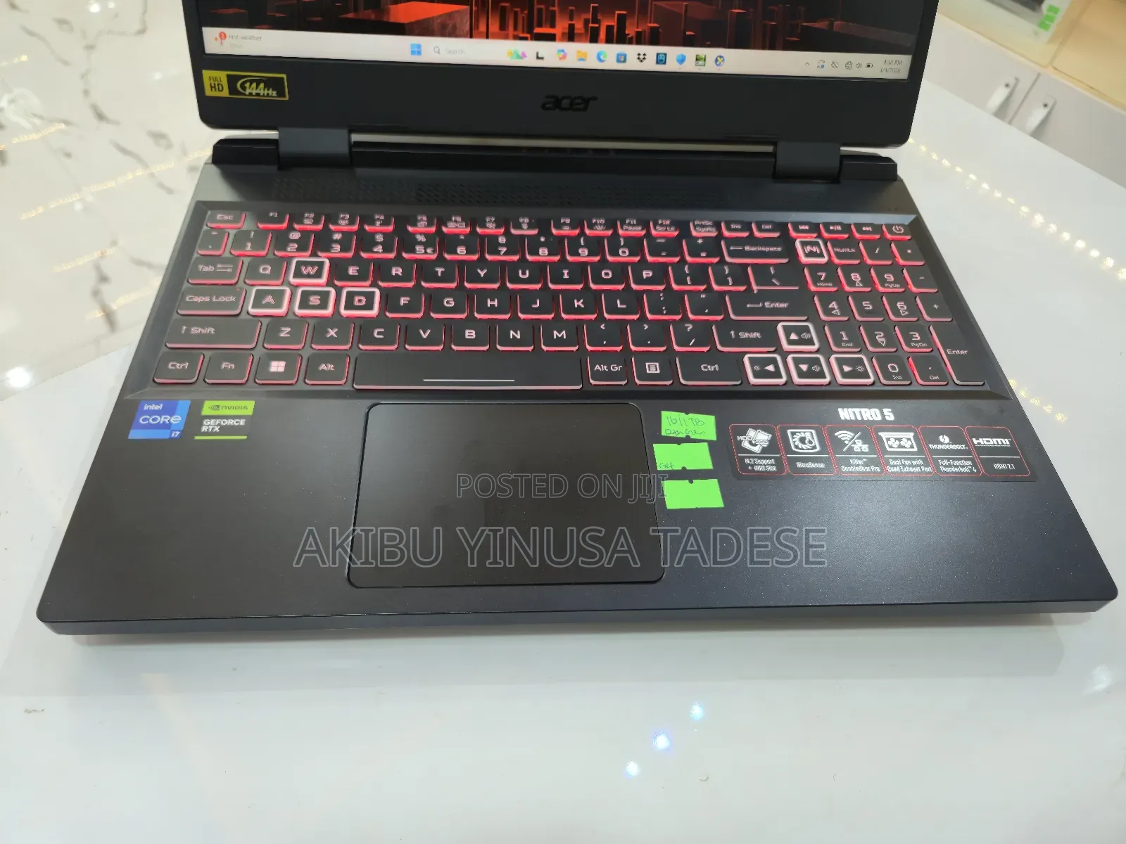 Laptop Acer Nitro 5 16GB Intel Core i7 SSD 1T