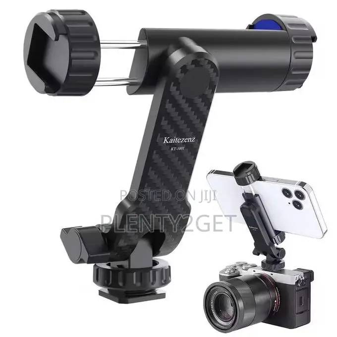 Mobile Phone Holder Mobile Phone Clip With 2 Cold Shoes 360 Degree Rot
