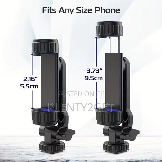 Mobile Phone Holder Mobile Phone Clip With 2 Cold Shoes 360 Degree Rot