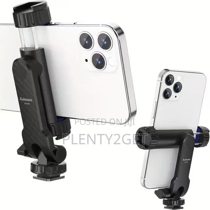 Mobile Phone Holder Mobile Phone Clip With 2 Cold Shoes 360 Degree Rot