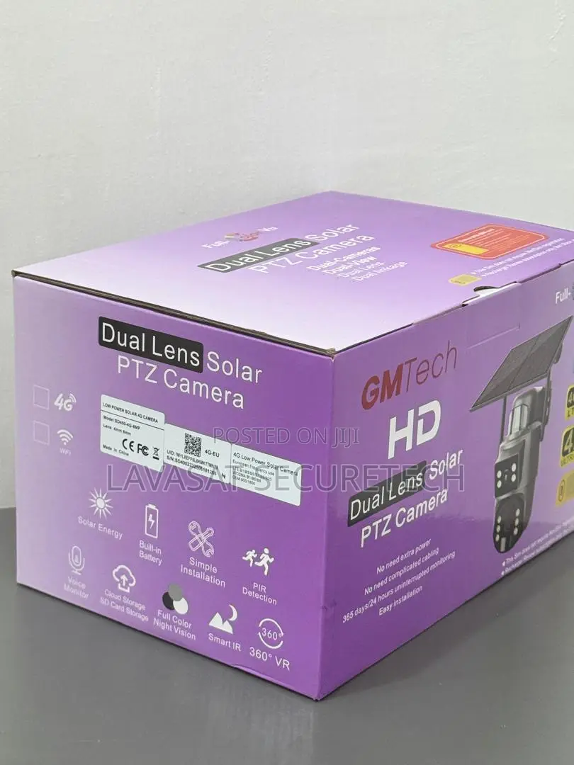 Gm Tech Solar Dual Lens PTZ Camera True Colorview