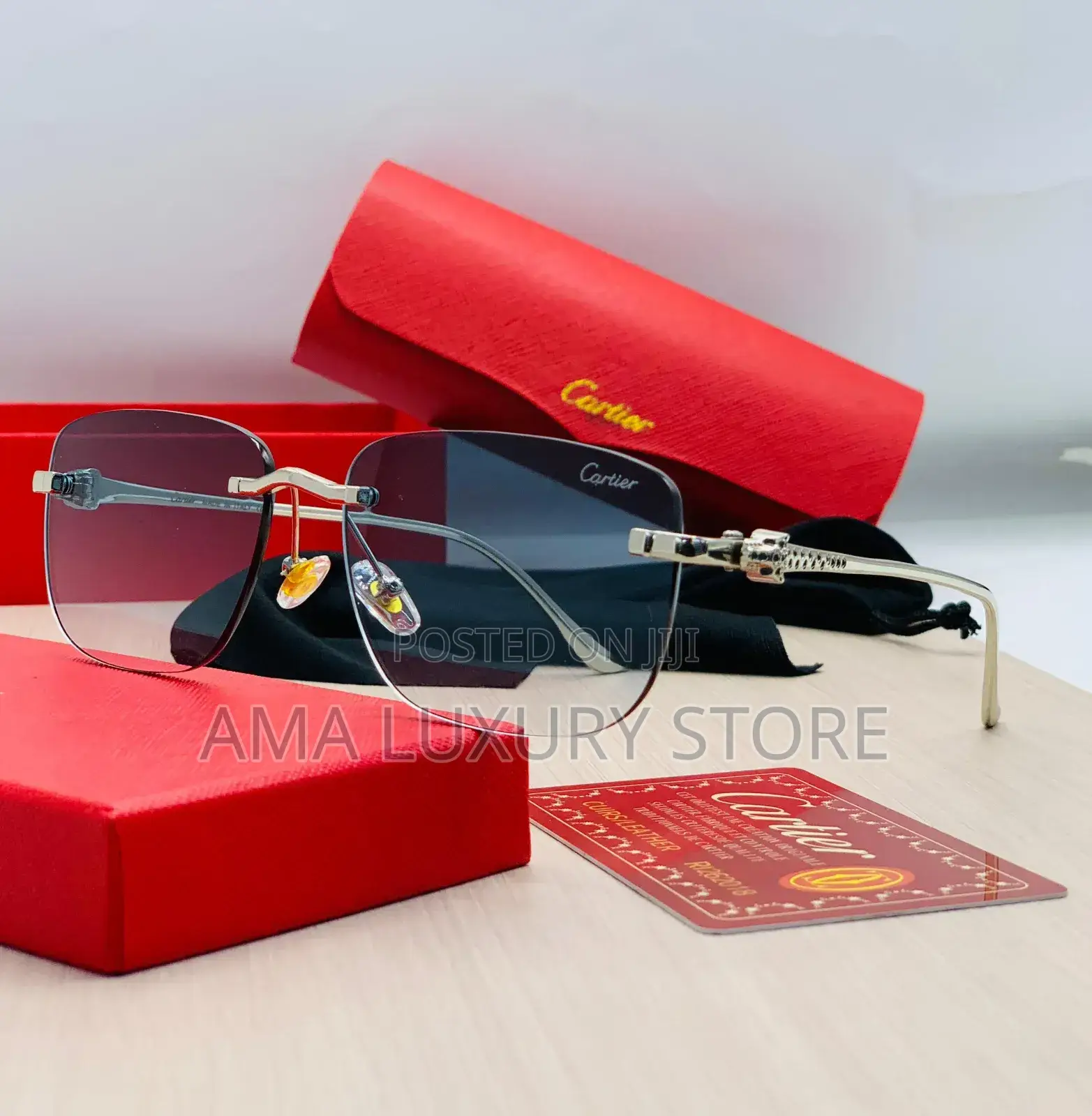 Cartier Stylish Sunglasses – Designer Style – Uv Protection