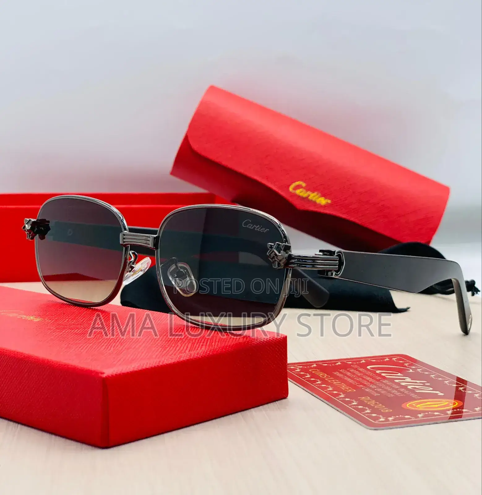 Cartier Stylish Sunglasses – Designer Style – Uv Protection
