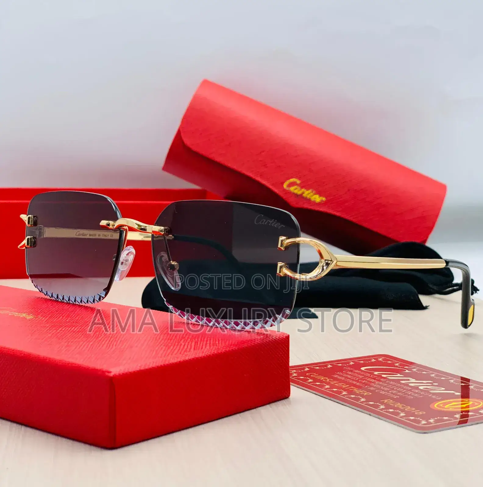 Cartier Stylish Sunglasses – Designer Style – Uv Protection