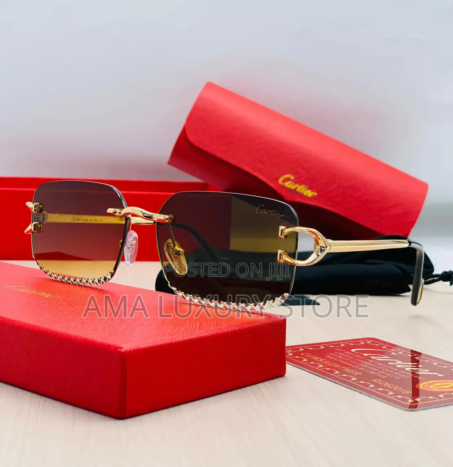 Cartier Stylish Sunglasses – Designer Style – Uv Protection