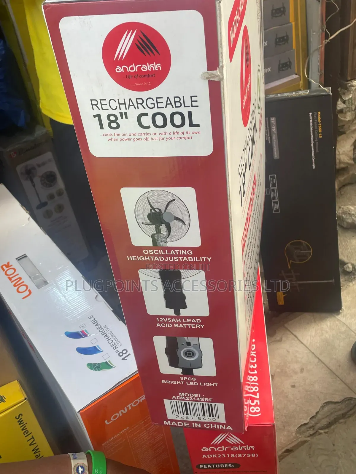 Anrakk Rechrageable Fan Lithium
