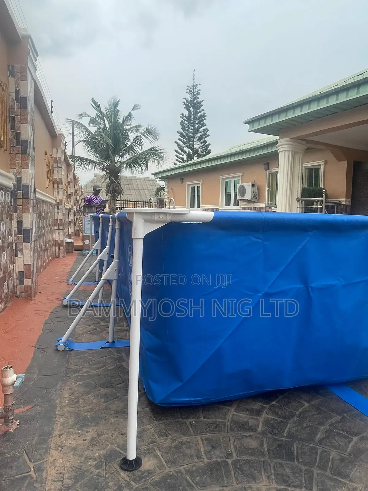 Mobile Swimming Pool for Rent + Ladder + Floaters Adults and Children