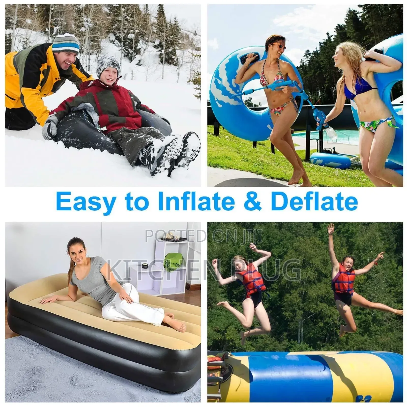 Electric Air Pump Designed for Inflating and Deflating Various Items