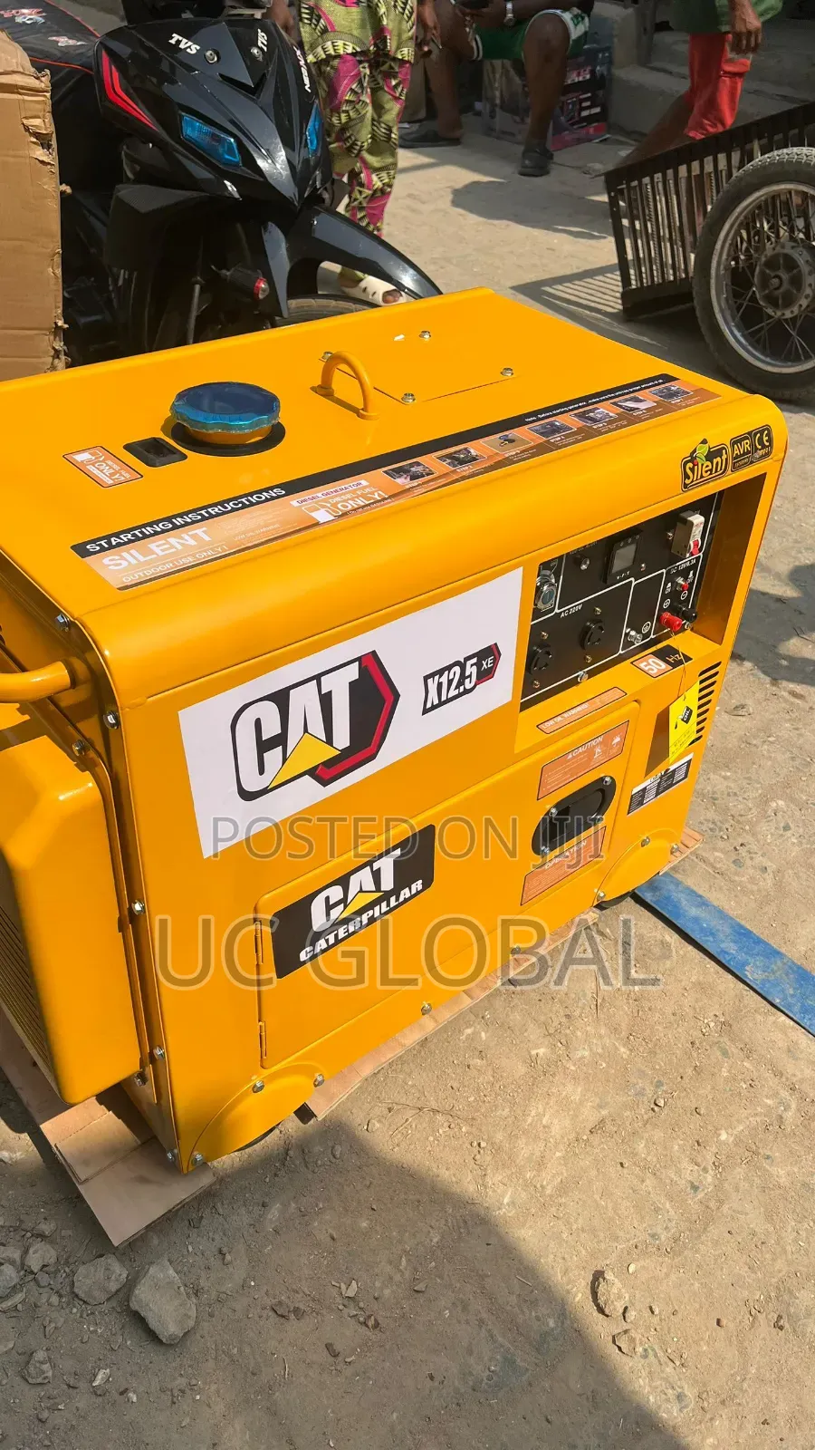 Cat 12kva Soundproof Generator