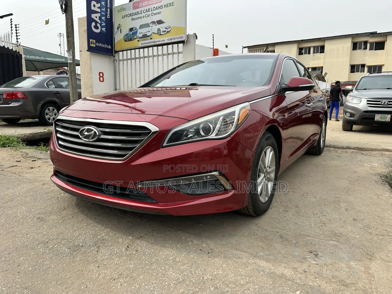 Hyundai Sonata Sport 4dr Sedan (2.4L 4cyl 6A) 2015 Red