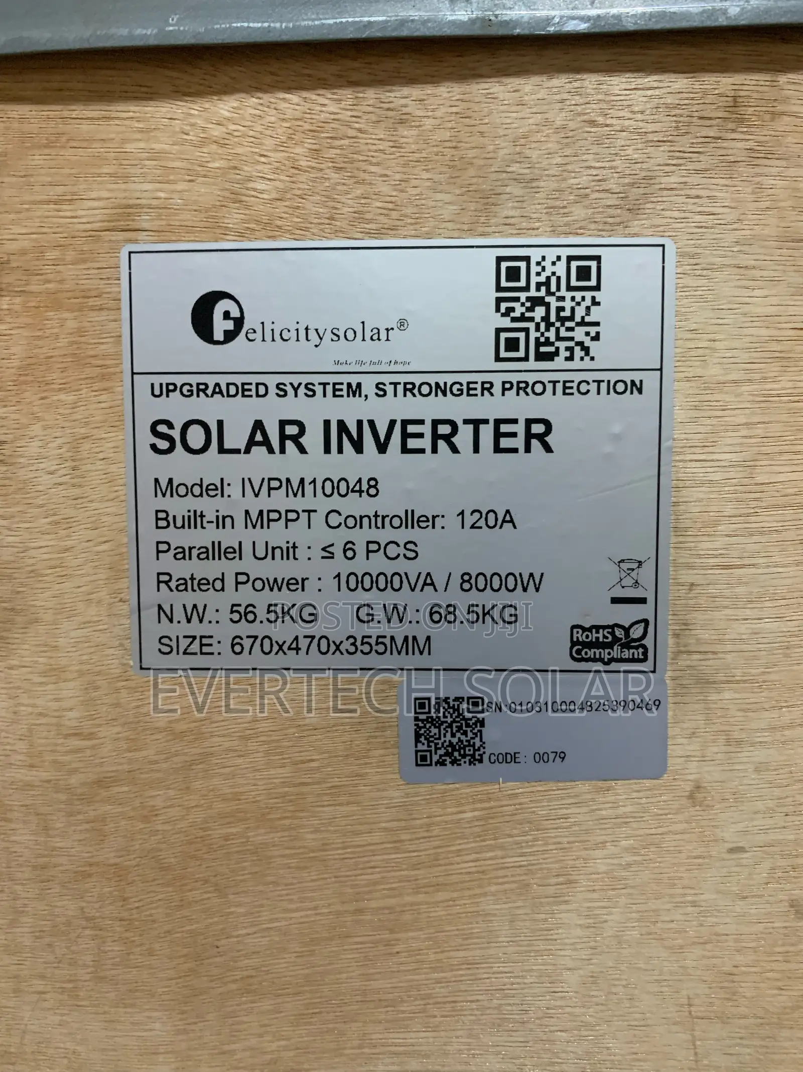 10kva Ivpm 48v Transformer Based Hybrid Inverter System