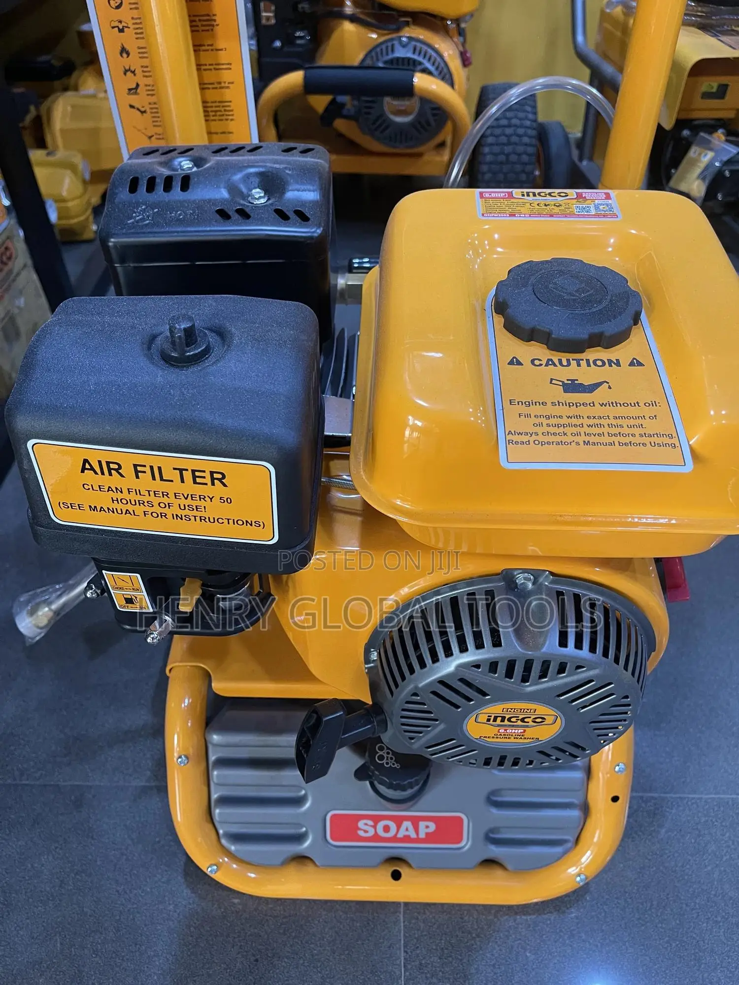 6.0hp Ingco Gasoline High Pressure Washer