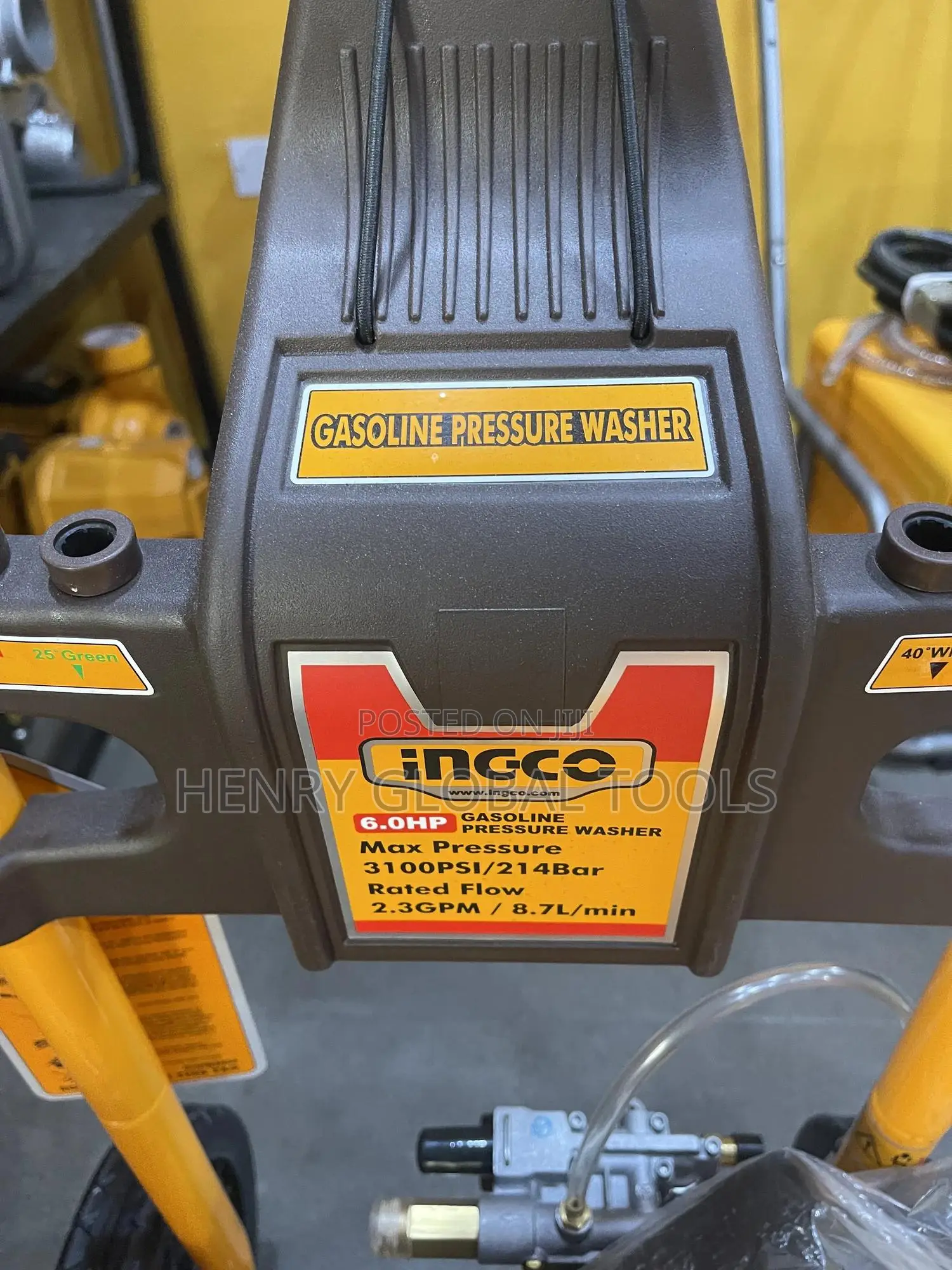 6.0hp Ingco Gasoline High Pressure Washer