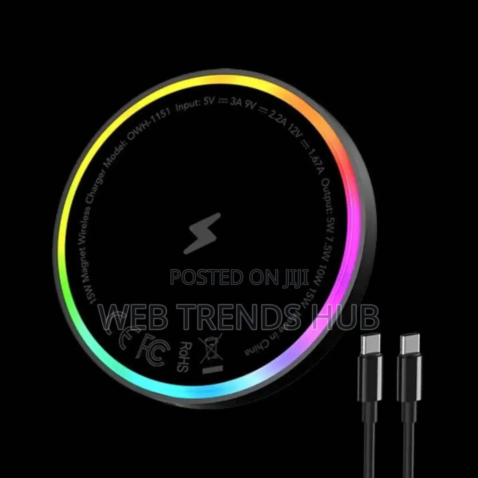 Oraimo Powerdock 15w Magnetic Wireless Charger (Owh-1151)
