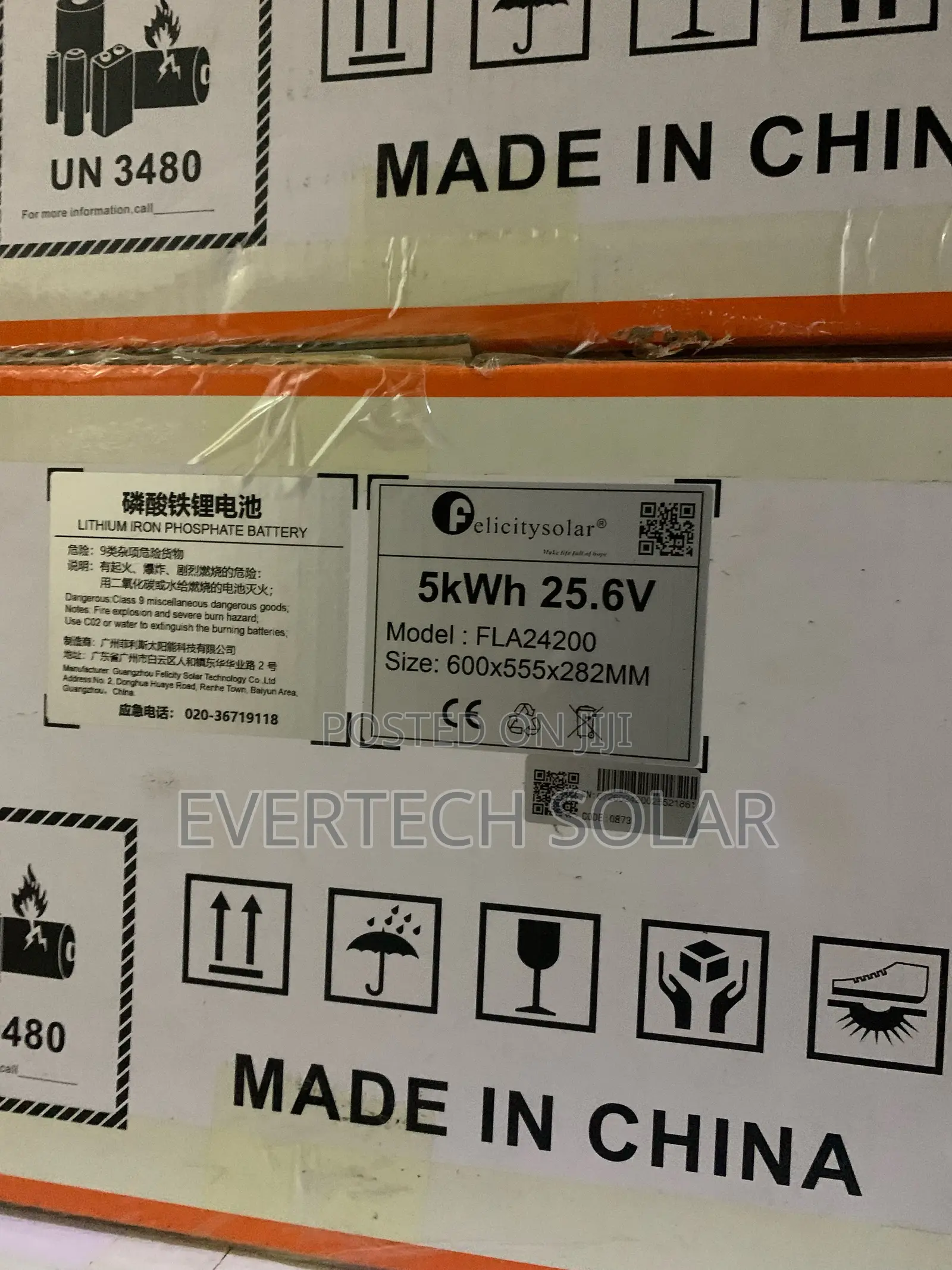 5kwhs Fla Series Felicity Lithium Ion Battery 24v 200a