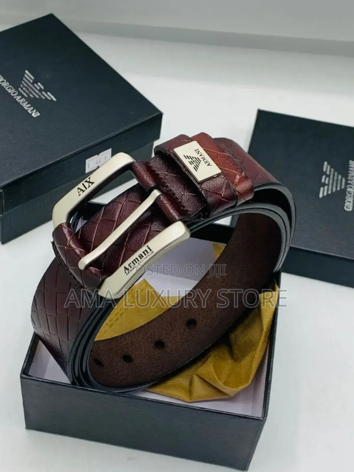 Mont Blanc/ Prada Leather Men's Belt